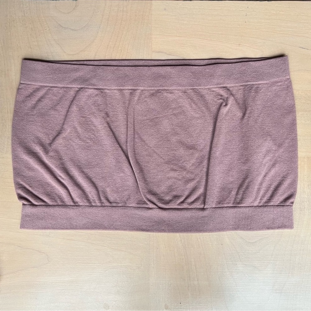🆕 Naturyl Dusty Rose Set - Baselayer Bandeau & Basic Biker Shorts - Picture 6 of 6